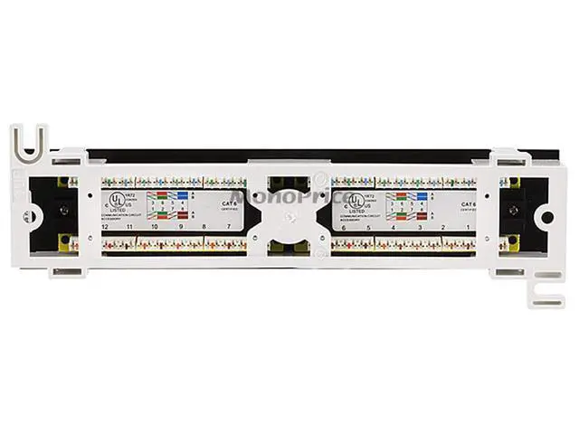 Alt view image 2 of 5 - 12-Port Vertical Cat6 Mini Patch Panel (110 Type) (568A/B)