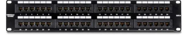 Alt view image 2 of 6 - 48-Port Cat6 Unshielded Patch Panel, TC-P48C6