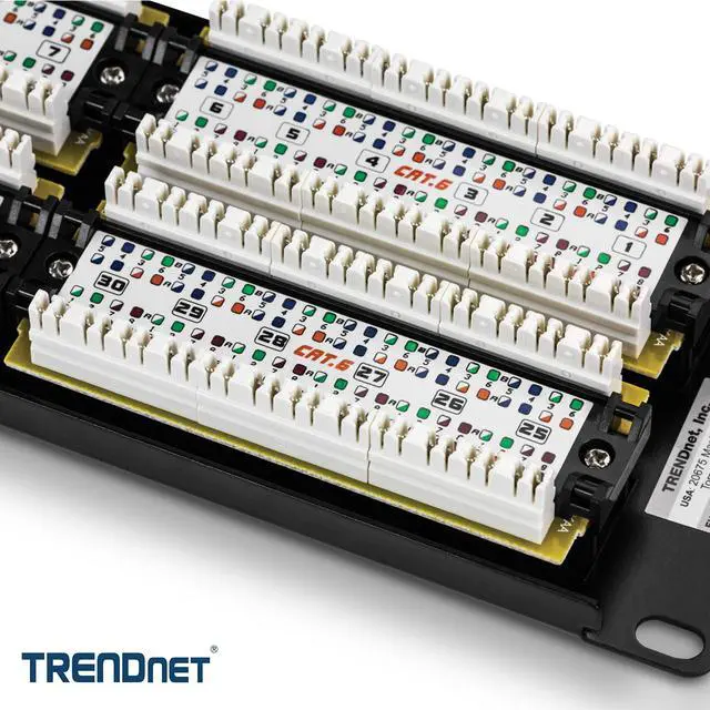 Alt view image 4 of 6 - 48-Port Cat6 Unshielded Patch Panel, TC-P48C6
