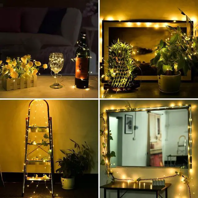 Alt view image 4 of 6 - Battery Operated Fairy String Lights, 10Ft 30 LEDs, Warm White