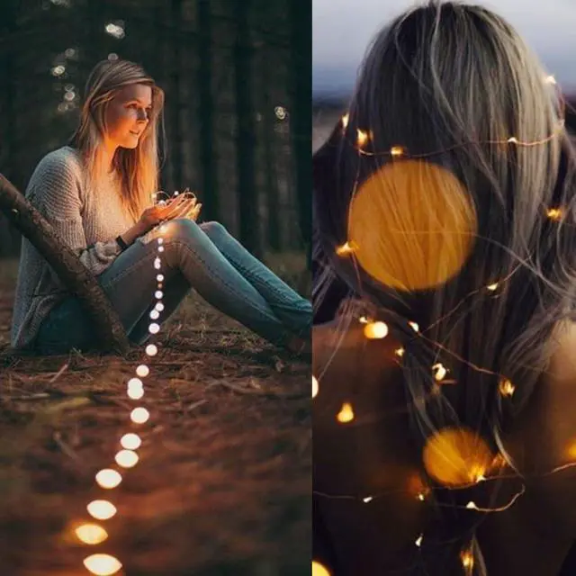 Alt view image 5 of 7 - String Lights, Fairy USB String Light with 200 Warm White LEDs, 66 FT Copper String Lights for Bedroom Wall Ceiling Christmas Tree Wreath Craft Wedding Party Decoration (1)
