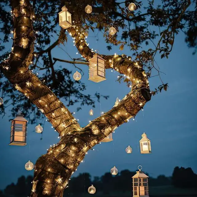 Alt view image 6 of 7 - String Lights, Fairy USB String Light with 200 Warm White LEDs, 66 FT Copper String Lights for Bedroom Wall Ceiling Christmas Tree Wreath Craft Wedding Party Decoration (1)