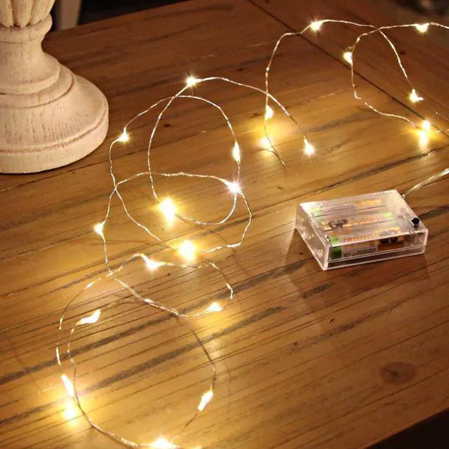 Alt view image 2 of 7 - Battery Operated Fairy String Lights, 16.5Ft 50 LEDs, Warm White