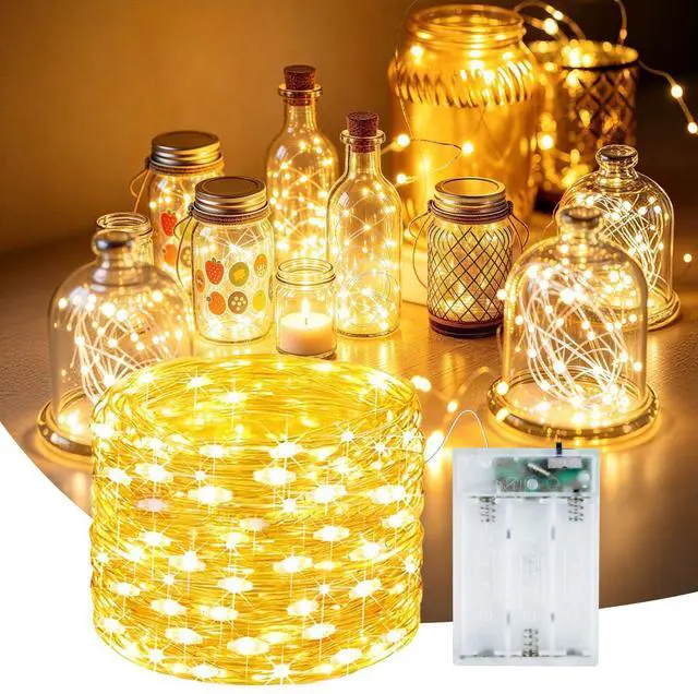 Main image of Fairy Lights Battery Operated, 20LED Twinkle Lights with Timer