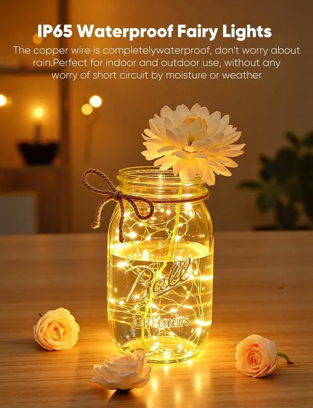 Alt view image 5 of 7 - 14 Pack LED Fairy Lights Battery Operated String Lights