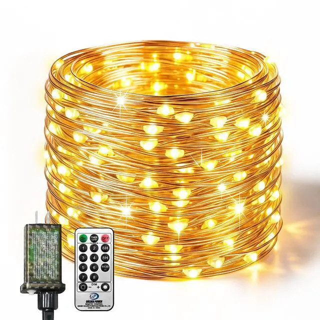 Main image of Fairy Lights Plug in with Remote, 33FT 100 LED Twinkle Lights