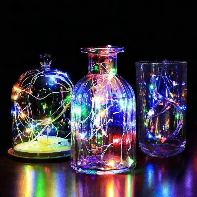 Alt view image 5 of 6 - 200 LED Solar Fairy String Lights, 2 Pack Christmas Copper Wire Lights