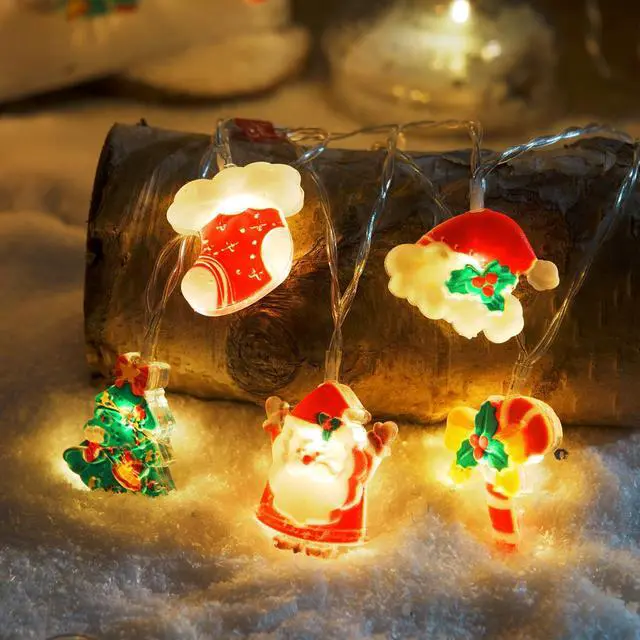 Alt view image 2 of 7 - Christmas String Lights, 20 LED Xmas Fairy Lights for Home Decor