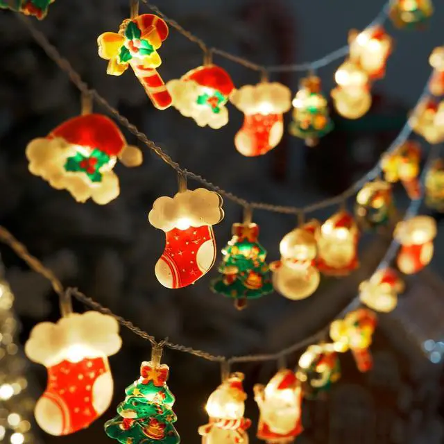 Alt view image 3 of 7 - Christmas String Lights, 20 LED Xmas Fairy Lights for Home Decor