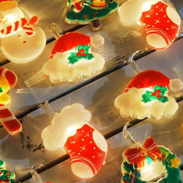 Alt view image 5 of 7 - Christmas String Lights, 20 LED Xmas Fairy Lights for Home Decor