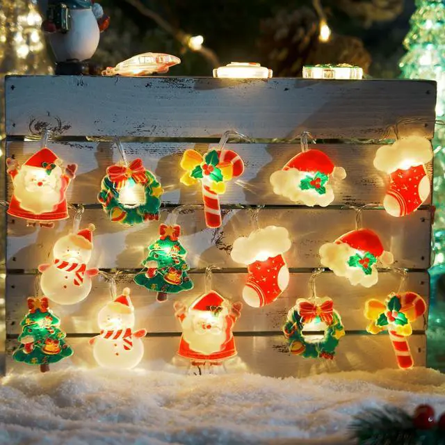 Alt view image 4 of 7 - Christmas String Lights, 20 LED Xmas Fairy Lights for Home Decor
