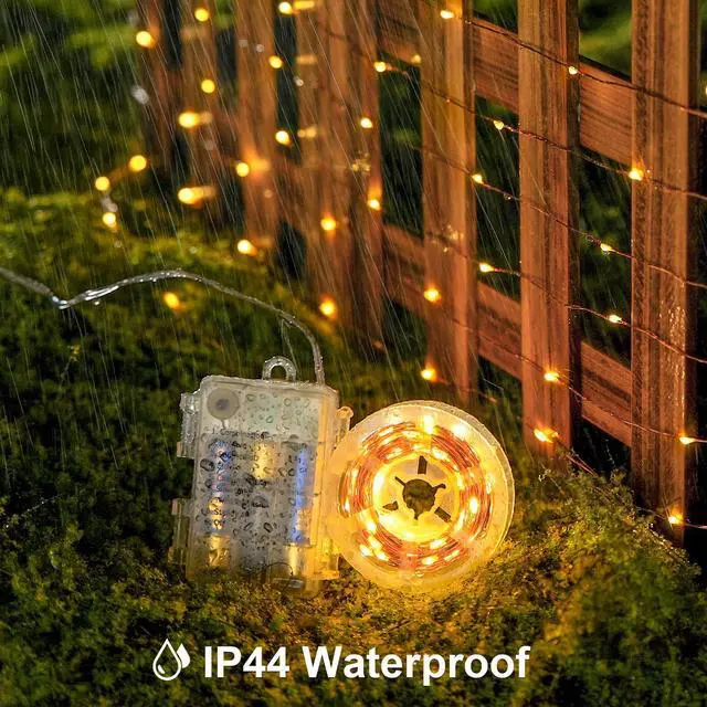 Alt view image 6 of 7 - 2 Pack Fairy Lights Battery Operated with Remote, Warm White