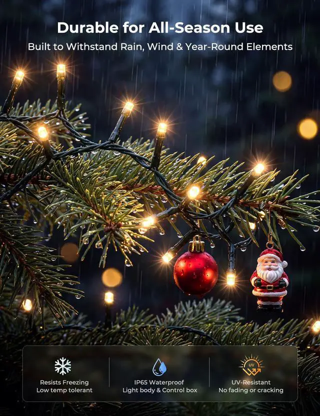 Alt view image 5 of 7 - 82ft 250LED Smart Color Changing Christmas Halloween Tree Lights