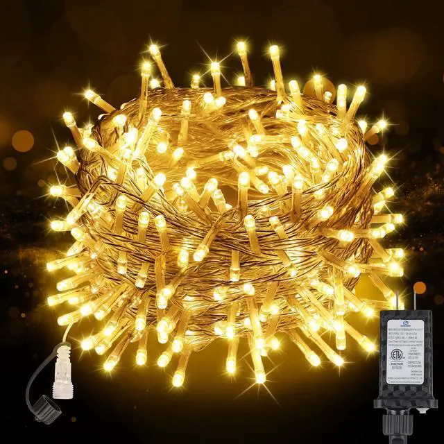 Main image of 100FT 300 LED Christmas Lights Plug in,Outdoor Indoor Waterproof Fairy Lights with Timer and 8 Modes, Connectable Christmas Tree Lights for Outdoor Indoor Garden Party Decoration(Warm White)
