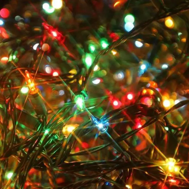 Alt view image 5 of 7 - Multi-Colored Christmas Mini String Lights, 20FT 100 Count Incandescent Waterproof Fairy Lights Plug in, Connectable Christmas Decorations for Indoor Outdoor Home Party Garden Yard