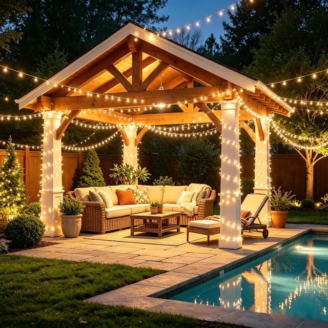 Alt view image 3 of 7 - 403ft 1000 LED Christmas Lights Outdoor String Light for Tree Decor