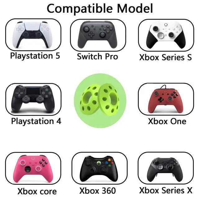 Alt view image 2 of 6 - Precision Rings for PS4 PS5, Xbox Series X/S, Xbox One S/X, Swicth Pro Game Controller Accessories Console Rings Aim Assist Ring (silicone-12pcs)