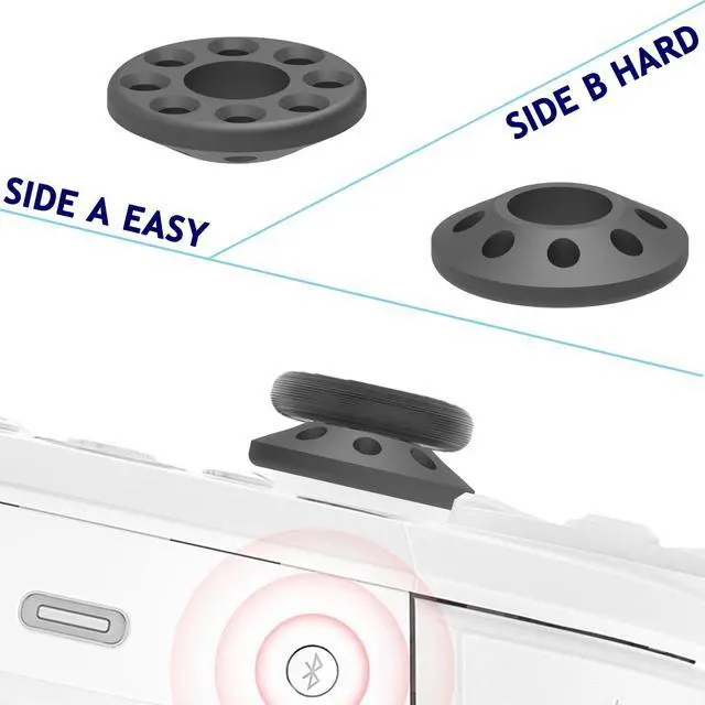 Alt view image 4 of 6 - Precision Rings for PS4 PS5, Xbox Series X/S, Xbox One S/X, Swicth Pro Game Controller Accessories Console Rings Aim Assist Ring (silicone-12pcs)