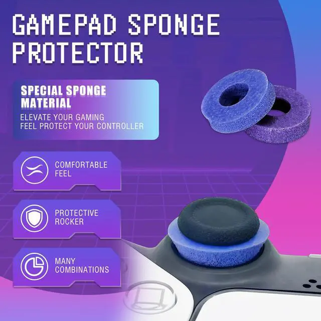 Alt view image 2 of 6 - 8 Pack Precision Rings Aim Assist for PS5, for PS4, Compatible with Xbox Controllers Accessories Control with Soft Silicone Rings Compatible with Fortnite & FPS Games