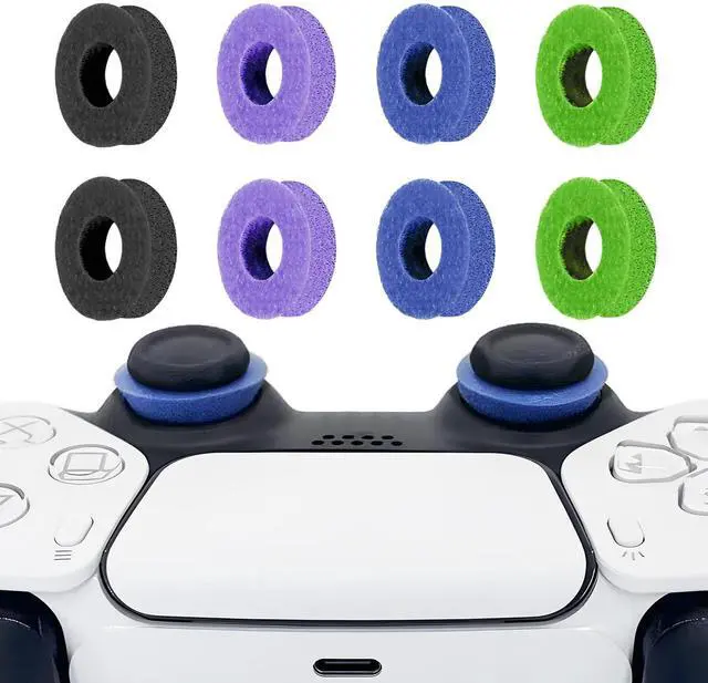 Main image of 8 Pack Precision Rings Aim Assist for PS5, for PS4, Compatible with Xbox Controllers Accessories Control with Soft Silicone Rings Compatible with Fortnite & FPS Games