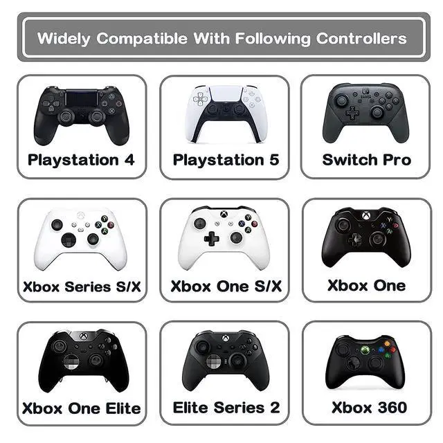 Alt view image 3 of 6 - Precision Rings, Aim Assist Motion Controller 24PCS Precision Target Control Rings Suitable for PS4, PS5, Xbox One, Xbox Series X, Switch, Switch Pro Accessories 4 Different Strengths Motion Control