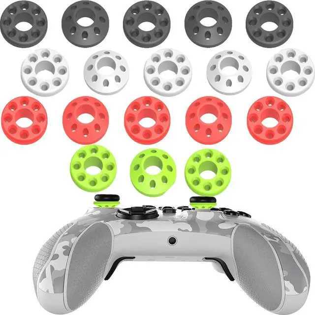 Main image of Aim Assist Motion Control Rings Compatible with PS5,PS4,Xbox One,Xbox360,Razer Wolverine V2,Switch Pro,Xbox Series X/S,Xbox Core,Xbox Elite 2 Core Controller Silicone Soft Precision Rings(18pcs)