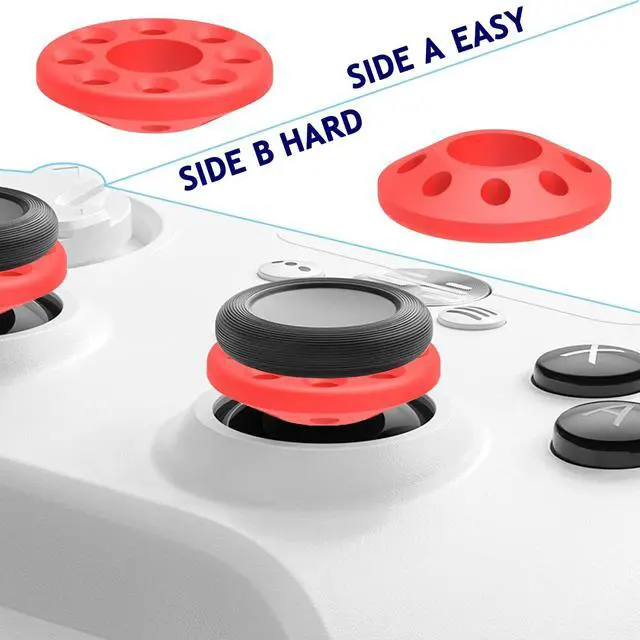 Alt view image 2 of 7 - Aim Assist Motion Control Rings Compatible with PS5,PS4,Xbox One,Xbox360,Razer Wolverine V2,Switch Pro,Xbox Series X/S,Xbox Core,Xbox Elite 2 Core Controller Silicone Soft Precision Rings(18pcs)