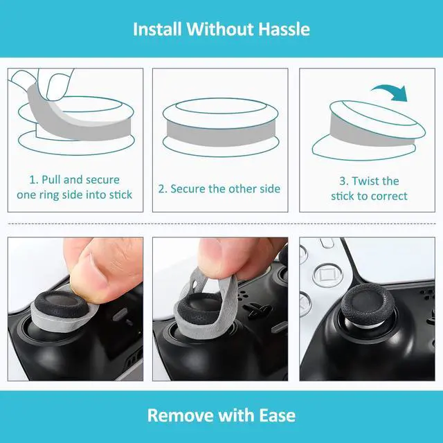 Alt view image 6 of 7 - 18 Pcs Precision Rings Aim Assist Rings Motion Control, 4 Strengths
