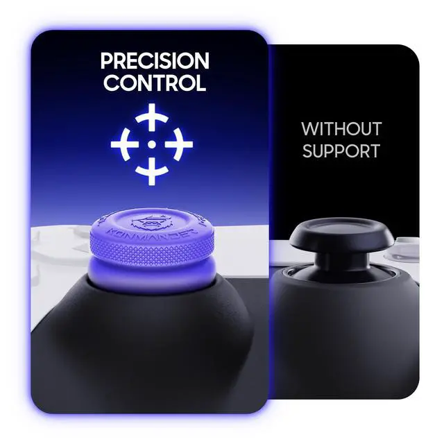 Alt view image 7 of 7 - 2-in-1 Precision Rings Thumb Grips for PS4, PS5, Switch Pro Controller - Aim Assist Joystick Cap Analog Stick Cap for Enhanced Control, Anti-Slip Controller Accessories, 3 Pairs (6-Pack)
