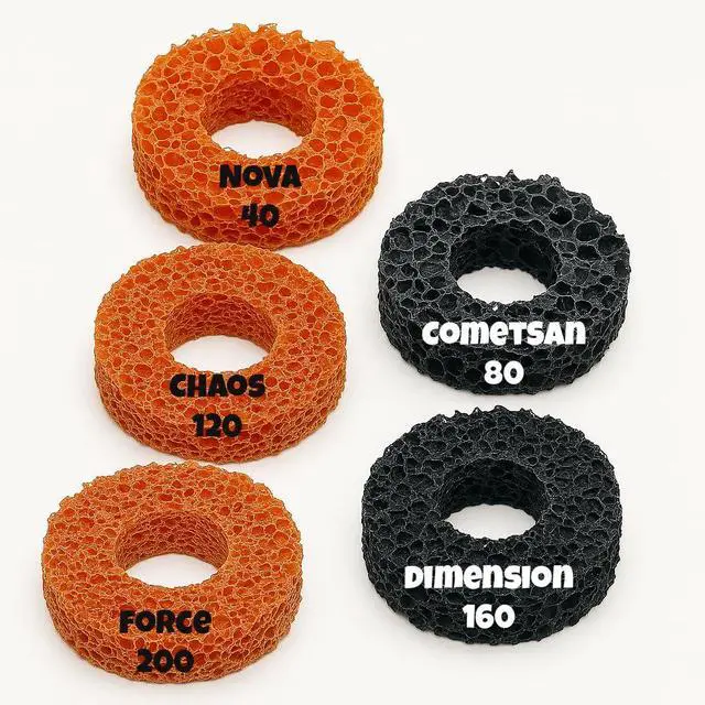 Alt view image 2 of 7 - Aim Assist Rings for PS5, PS4, Xbox & Switch 5X Thumbstick Tension Rings 5 Strengths Included FPS Precision Gaming Upgrade Anti-Drift Made in Germany