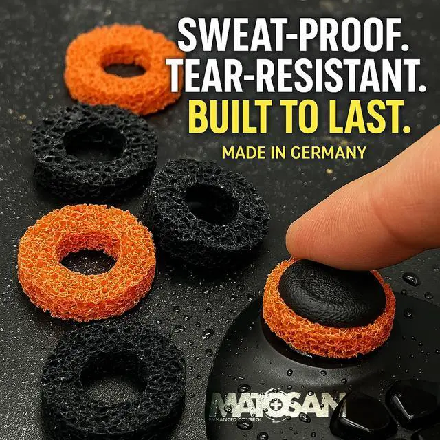 Alt view image 4 of 7 - Aim Assist Rings for PS5, PS4, Xbox & Switch 5X Thumbstick Tension Rings 5 Strengths Included FPS Precision Gaming Upgrade Anti-Drift Made in Germany