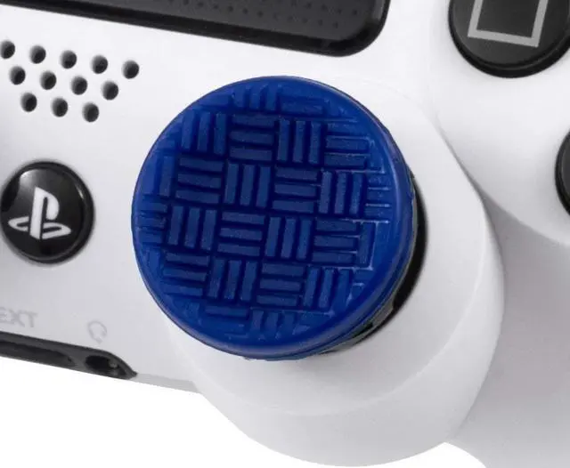 Alt view image 5 of 5 - Omni for PlayStation 4 (PS4) and PlayStation 5 (PS5) | Performance Thumbsticks | 2 Low-Rise Concave | Blue