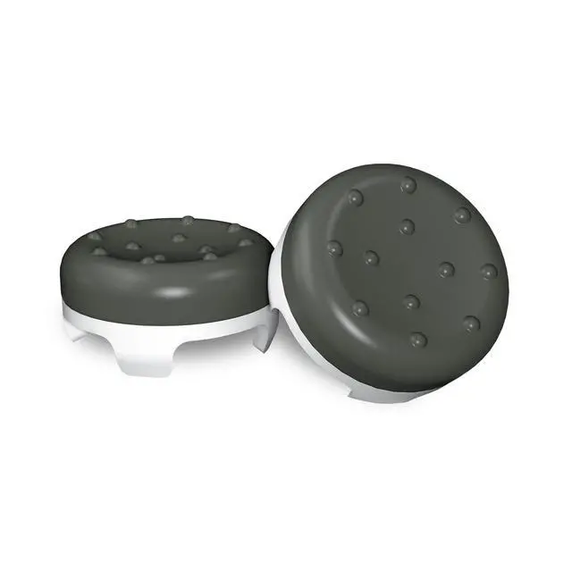 Alt view image 2 of 5 - CQC Classic for PlayStation 4 (PS4) and PlayStation 5 (PS5) Controller | Performance Thumbsticks | 2 Mid-Rise Concave | Gray/White