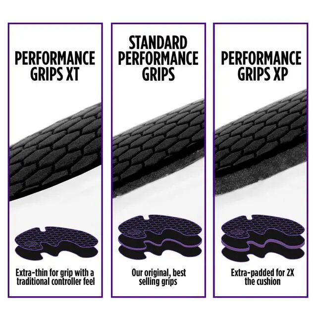 Alt view image 7 of 7 - Performance Grips for PlayStation 4 (PS4) Controller (Nightfall Black)