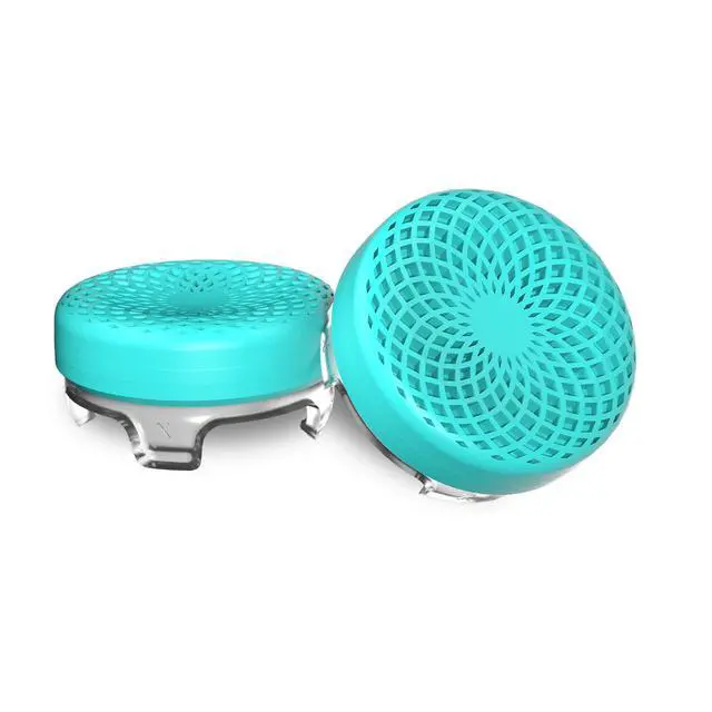 Alt view image 4 of 5 - Lotus for Xbox One and Xbox Series X Controller | Performance Thumbsticks | 2 Mid-Rise Concave | Teal/Clear