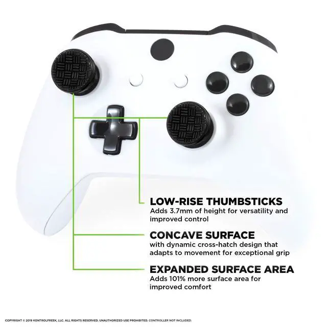Alt view image 2 of 7 - Omni for Xbox One and Xbox Series X Controller | 2 Performance Thumbsticks | 2 Low-Rise Concave | Black