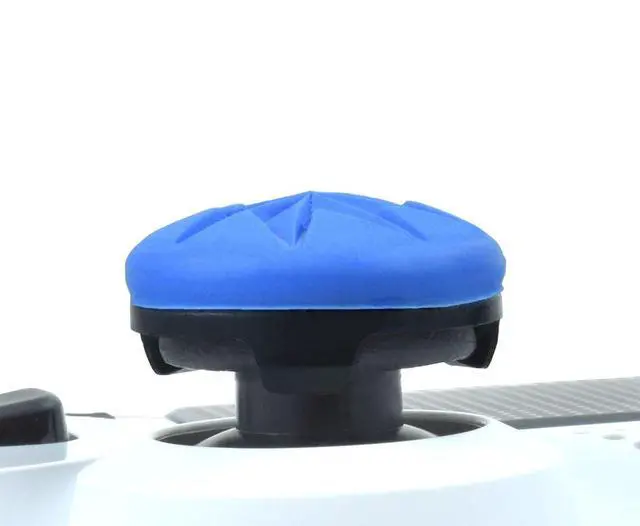 Alt view image 4 of 7 - FPS Freek Edge for PlayStation 4 (PS4) and PlayStation 5 (PS5) | Performance Thumbsticks | 1 High-Rise Convex, 1 Low-Rise Convex | Blue