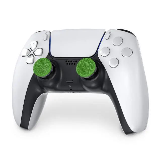 Alt view image 6 of 6 - Precision Sports Performance Thumbsticks for PlayStation 5 (PS5) and PlayStation 4 (PS4) Controller | Soccer Edition | Low-Rise, Concave | Green