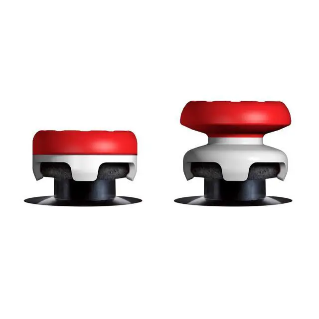 Alt view image 5 of 6 - FPS Freek Inferno for PlayStation 4 (PS4) and PlayStation 5 (PS5) Controller | Performance Thumbsticks | 1 High-Rise, 1 Mid-Rise | Red/White
