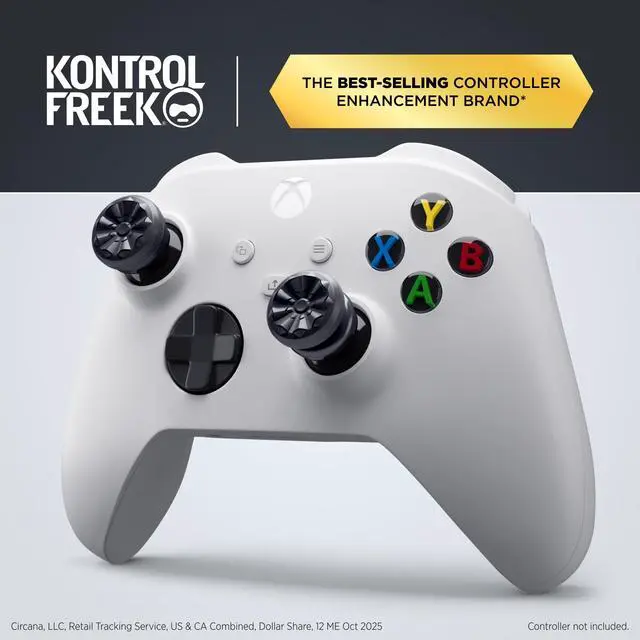 Alt view image 2 of 7 - FPS Freek Galaxy Black for Xbox One and Xbox Series X Controller | 2 Performance Thumbsticks | 1 High-Rise, 1 Mid-Rise | Black (Limited Edition)