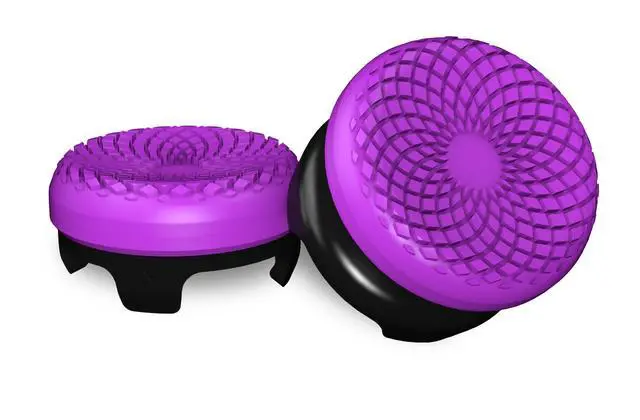 Alt view image 6 of 7 - Aim Boost Kit for PlayStation 5 (PS5) and PlayStation 4 (PS4) Controller | Includes Performance Thumbsticks and Precision Rings | Frenzy Edition