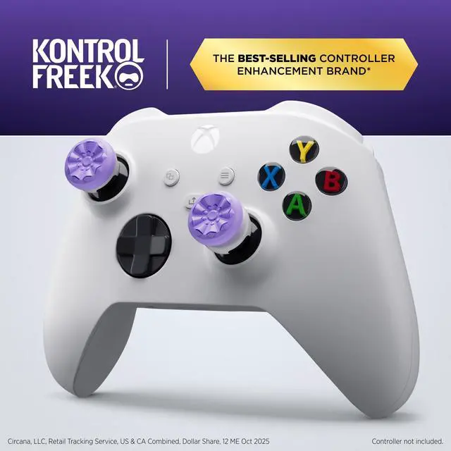 Alt view image 2 of 7 - FPS Freek Galaxy Purple for Xbox One and Xbox Series X Controller | 2 Performance Thumbsticks | 1 High-Rise, 1 Mid-Rise | Purple