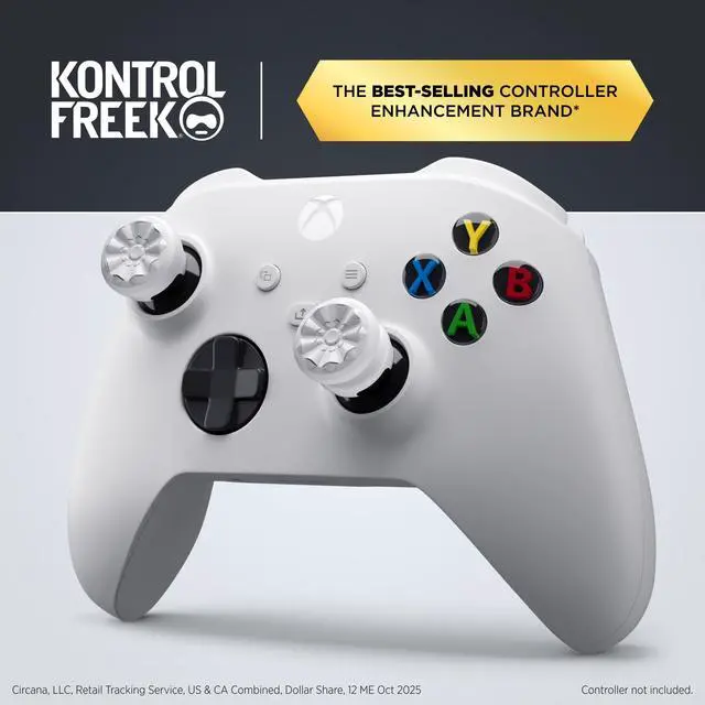 Alt view image 2 of 7 - FPS Freek Galaxy White for Xbox One and Xbox Series X Controller | Performance Thumbsticks | 1 High-Rise, 1 Mid-Rise | White
