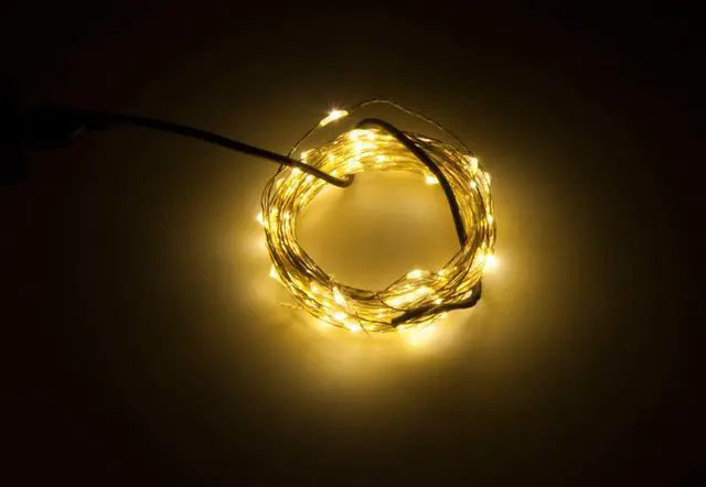 Main image of USB Plug in Fairy Lights, 16ft Warm White Christmas Lights