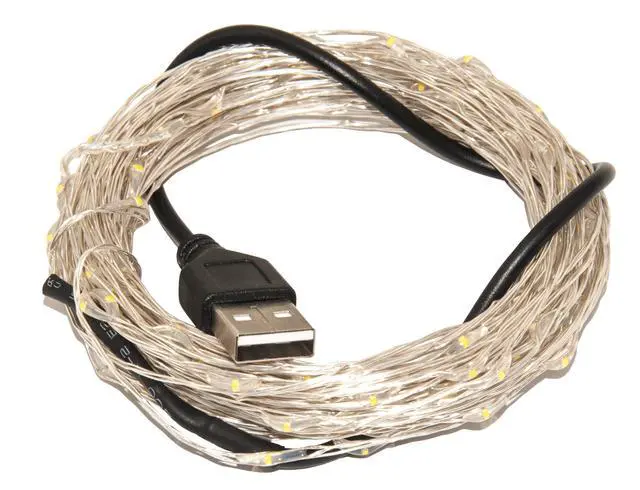 Alt view image 2 of 4 - USB Plug in Fairy Lights, 16ft Warm White Christmas Lights