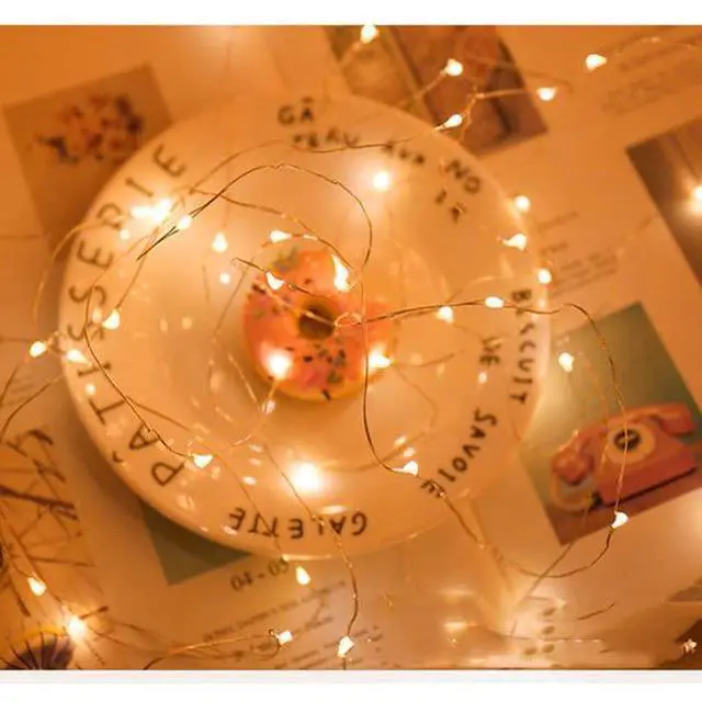 Alt view image 7 of 7 - 16 Pack 30 Led Fairy Lights Battery Operated String Lights 10 Feet Waterproof Twinkle Lights Mason Jar Lights Silver Wire Firefly Lights for Christmas Party Wedding Patio Warm White