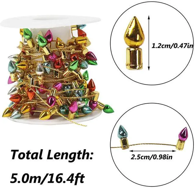 Alt view image 2 of 7 - 16.4ft Fake Light String Christmas Decoration Lights Accessories