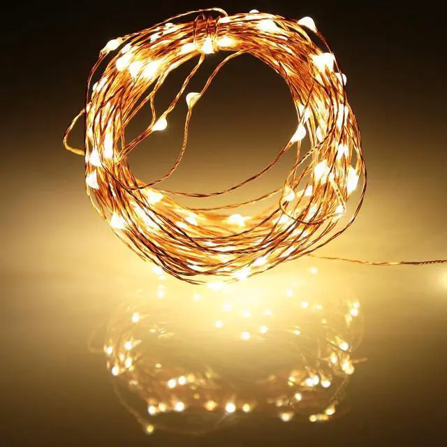 Alt view image 5 of 7 - Led Fairy Lights Battery Operated, 4 Packs Mini Battery Powered Copper Wire Starry Fairy Lights for Bedroom, Christmas, Parties, Wedding, Centerpiece, Decoration (5m/16ft Warm White)
