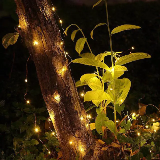 Alt view image 4 of 7 - 4 Pack Battery Operated Dewdrop Led Lights,Indoor Mini Fairy Lights with Timer Function,for Wedding Home Parties Christmas Holiday Decoration,6 Hours on/18 Hours Off ,30 Count LEDs,10 Feet