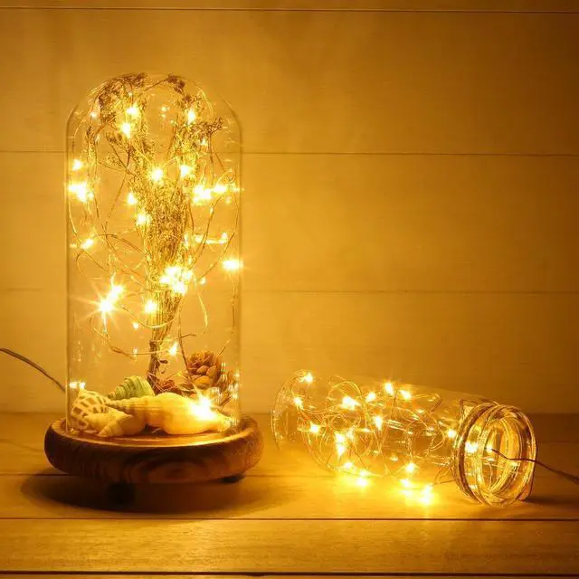 Alt view image 3 of 7 - Battery Operated Fairy String Lights, 16.5Ft 50 LEDs, Warm White